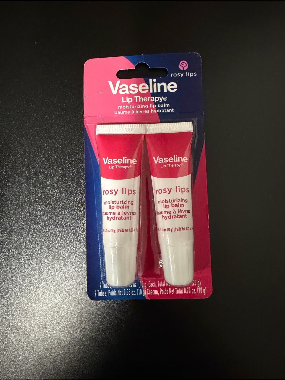 Vaseline Rosy Lips Moisturizing Lip Balm - Pink (2 Pack)